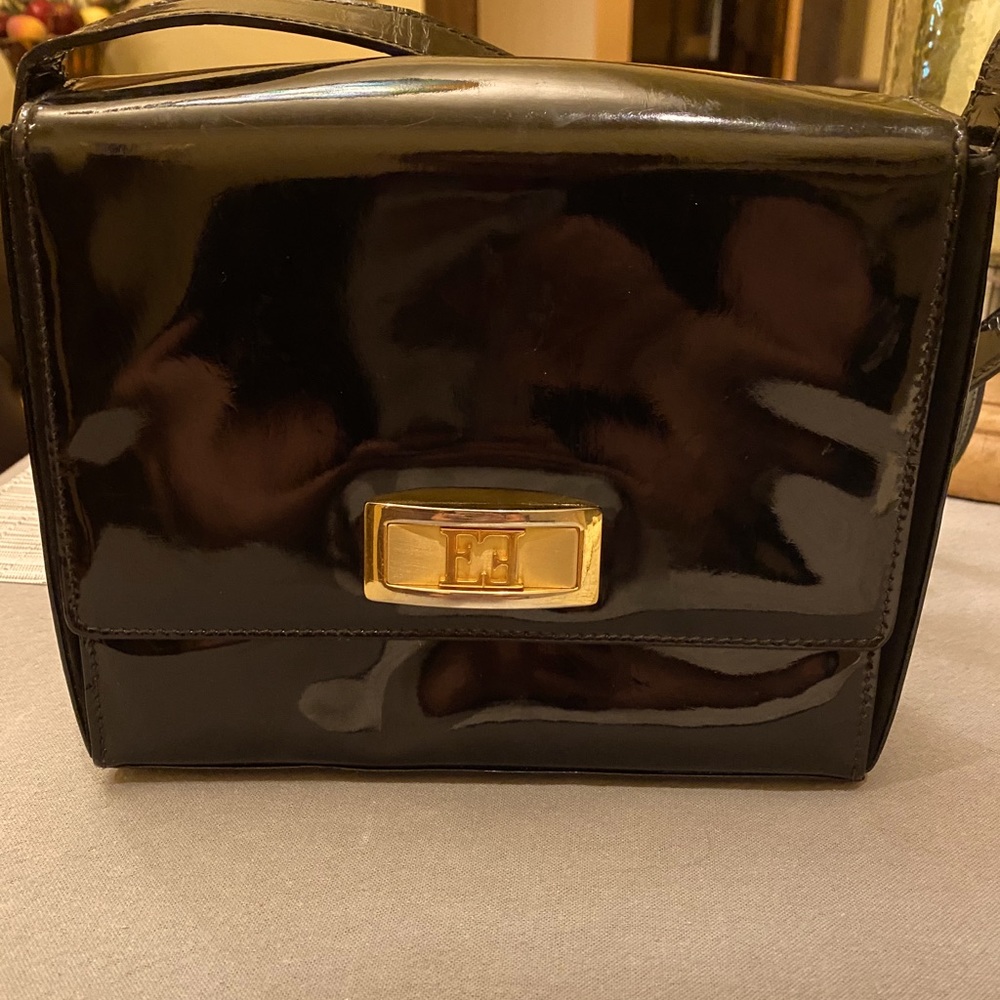 Vintage Escada patten leather purse
